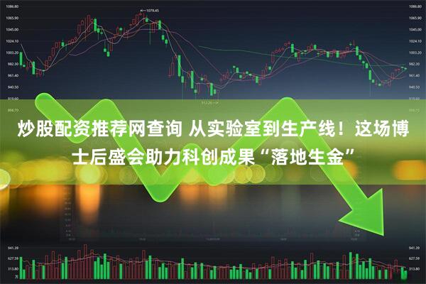 炒股配资推荐网查询 从实验室到生产线！这场博士后盛会助力科创成果“落地生金”