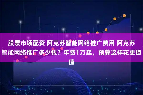 股票市场配资 阿克苏智能网络推广费用 阿克苏智能网络推广多少钱？年费1万起，预算这样花更值
